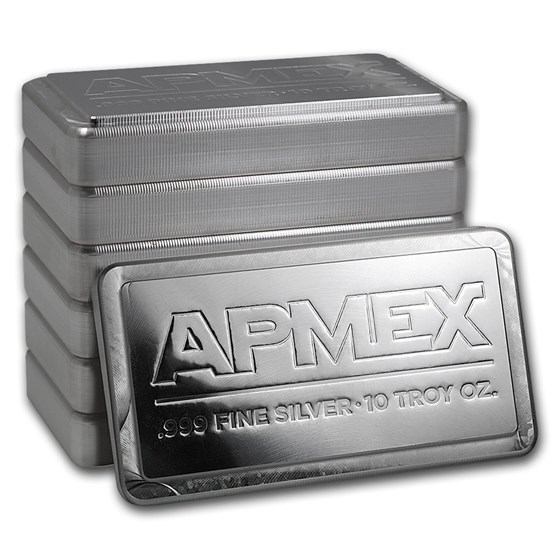 10 oz Silver Bar - APMEX (Stackable) 10 oz Silver Bar - APMEX (Stackable)